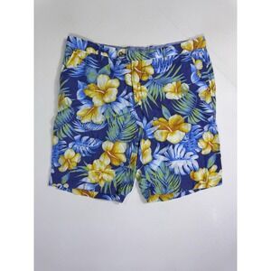 J. McLaughlin Men's 38x9.5 Floral Cotton Shorts Tropical Vacation Resort Coastal